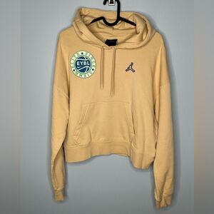 Jordan Women’s EYBL Basketball Essential Fleece Hoodie Loose fit Peach color